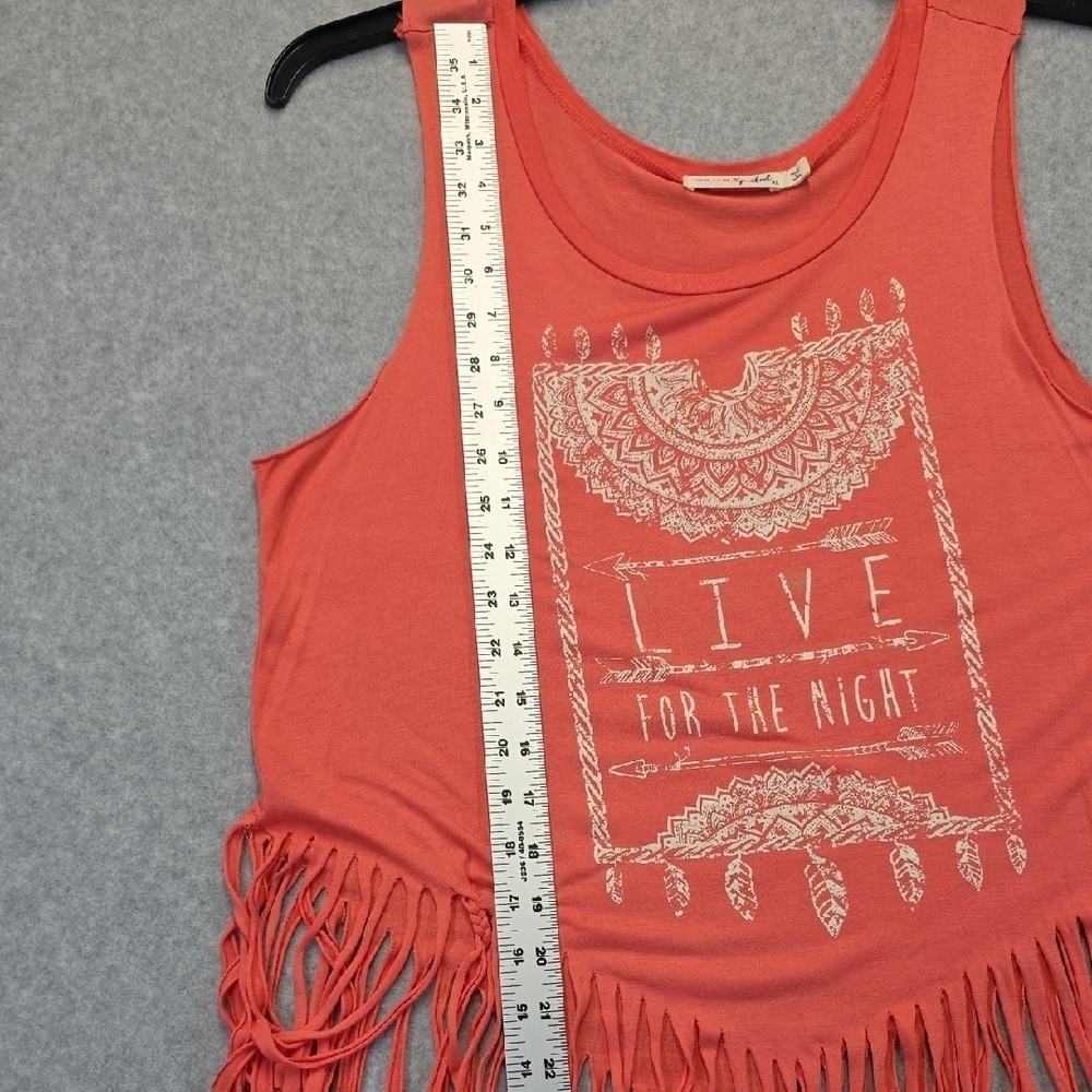 Coral Fringe Tank Top - Picture 8 of 9
